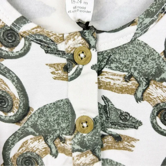 Kate Quinn The Woods Lizard Print Toddler Long Sleeve NWT - Picture 5 of 7